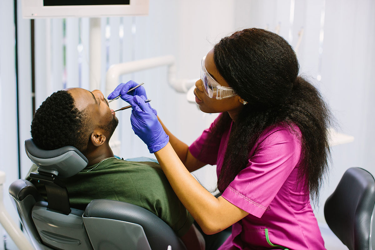 a person getting Dental Cavity Fillings