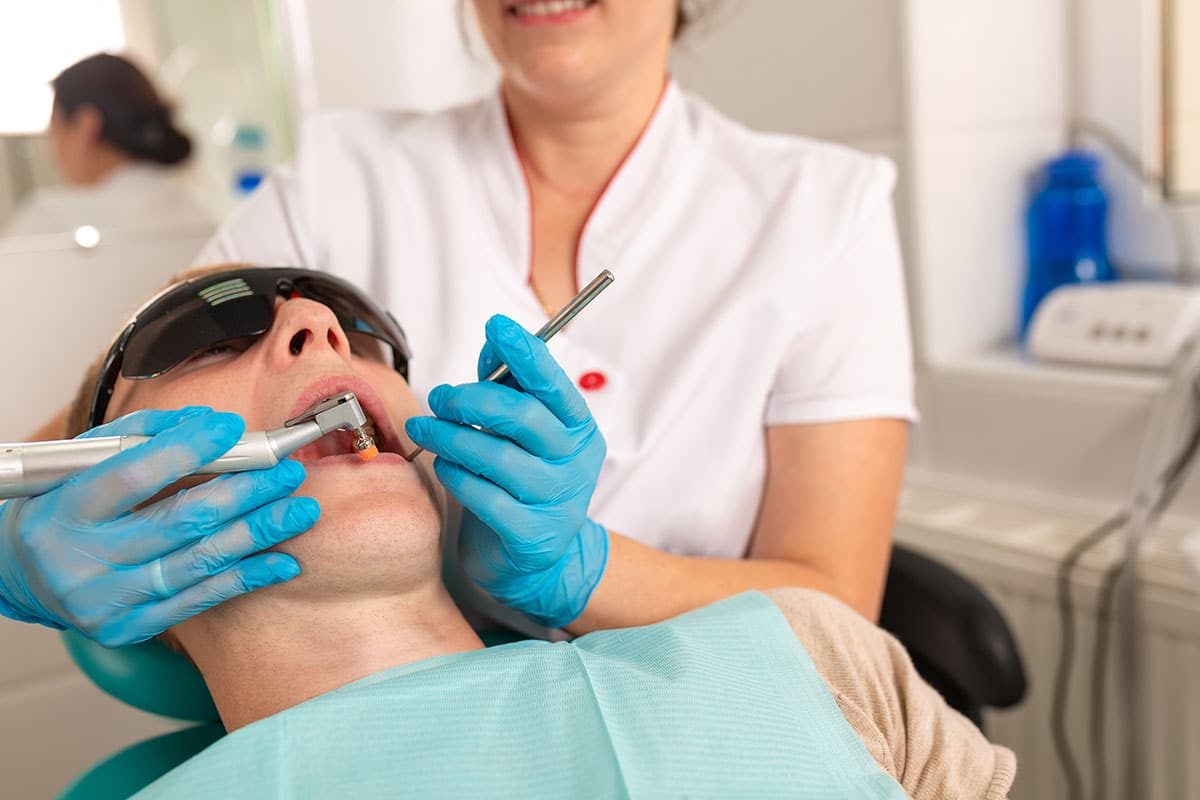 a person getting Dental Sealants in Rogers AR